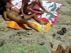 Nudist Having Group Sex At Nude Beach